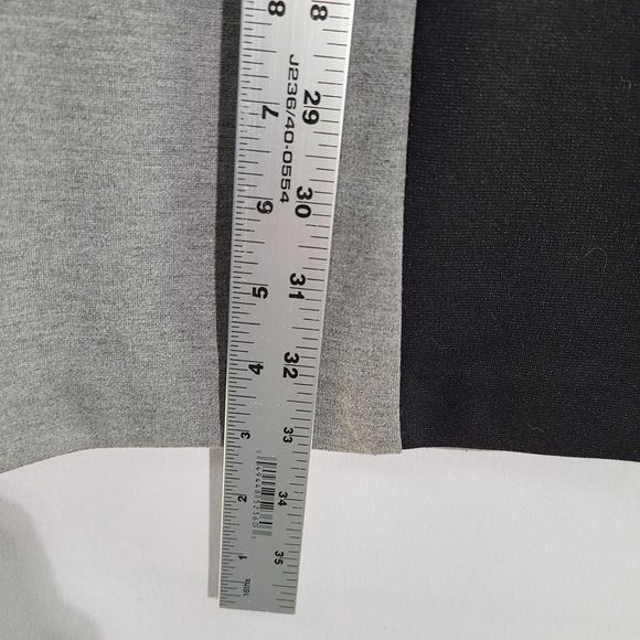 Ann Taylor Loft Petites Gray & Black Color Block Dress Short Sleeves Stretch 2P - Picture 5 of 7